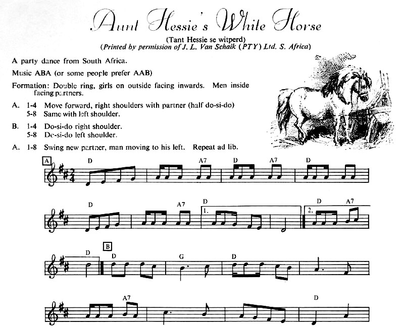 Aunt Hessie's White Horse